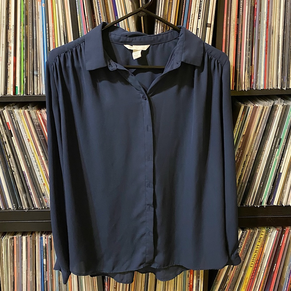 H&M Blouse | Dark Blue